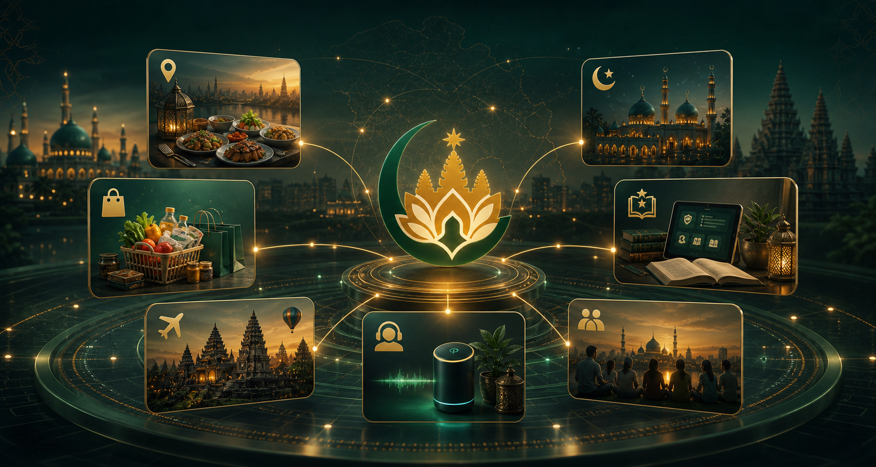 Complete Khemer Halal service ecosystem concept