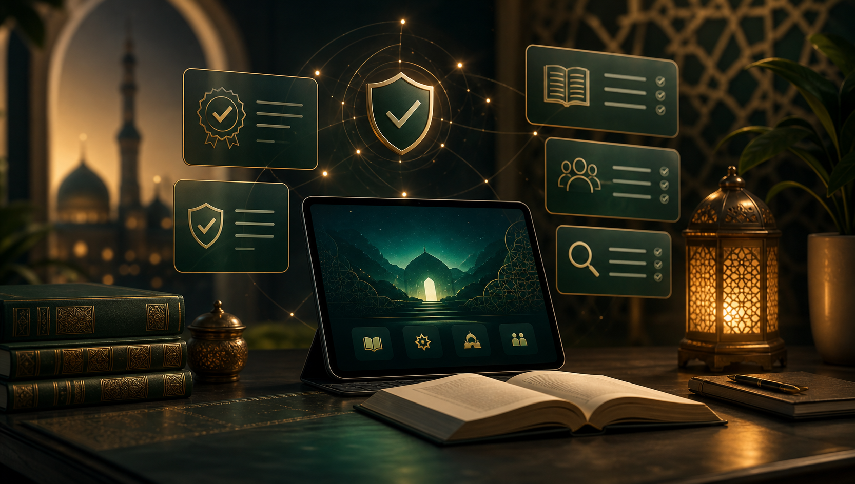 Verified Islamic learning and trust concept